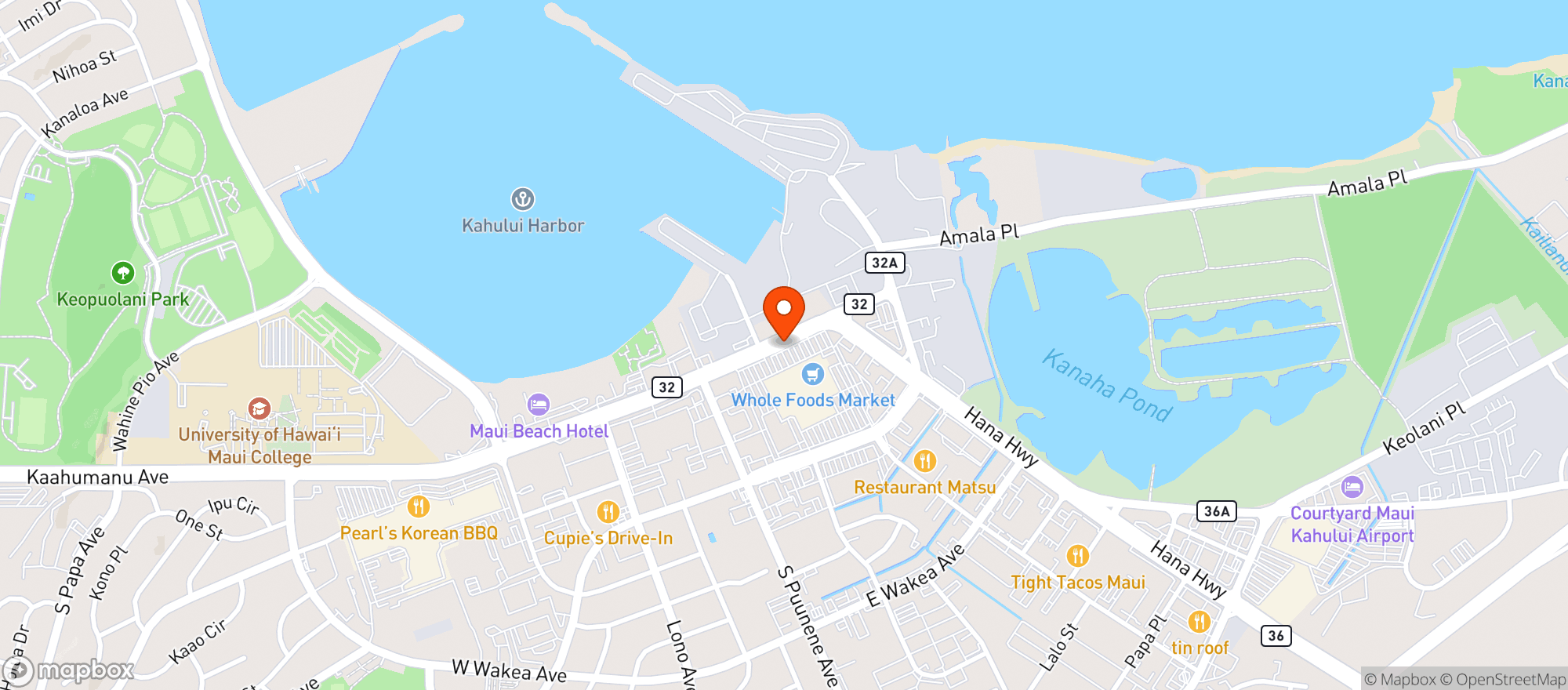 Map showing Whole Foods Market