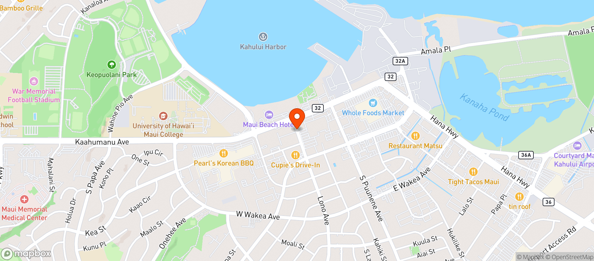 Map showing Bistro Casanova