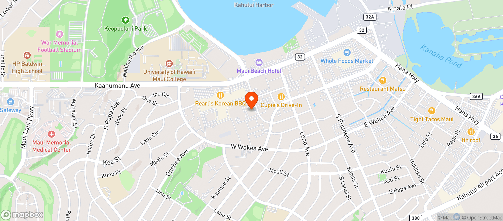 Map showing Foodland - Hi #20