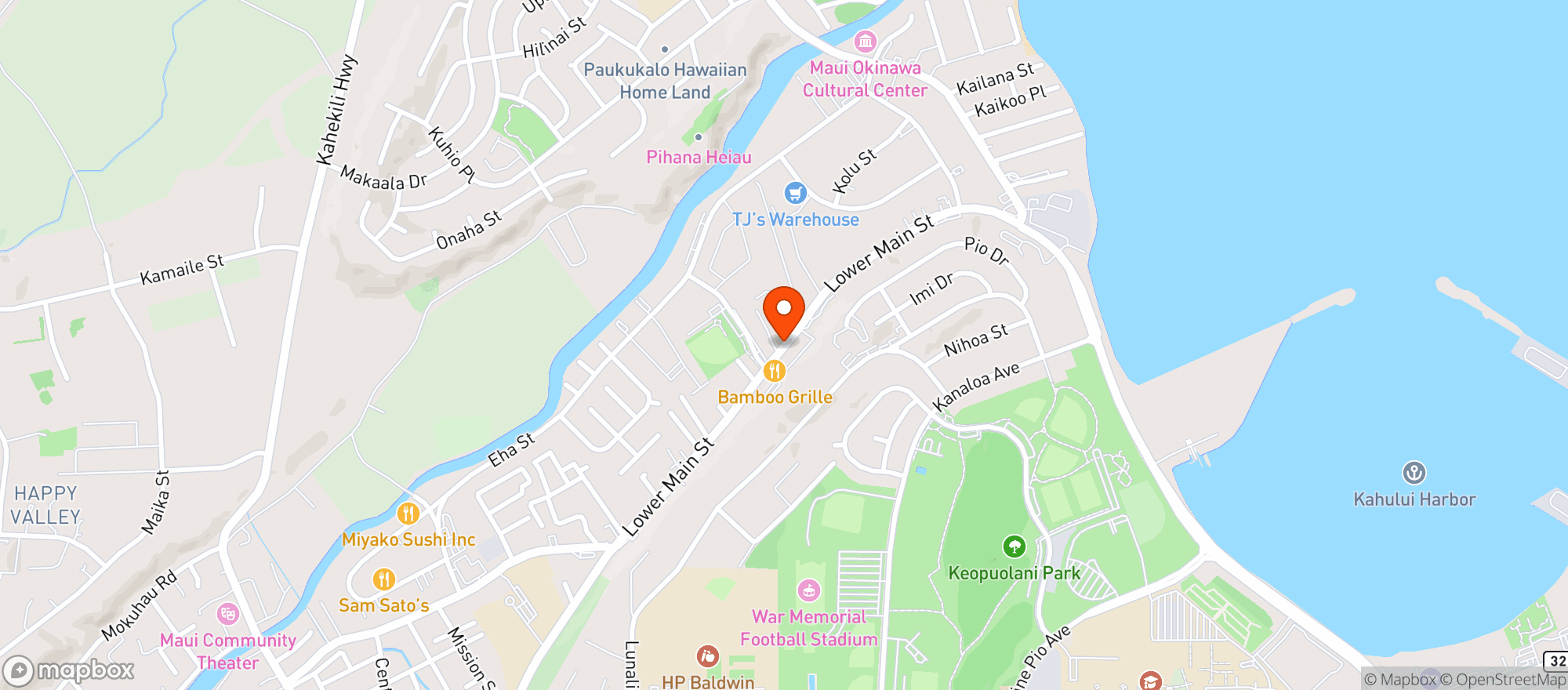 Map showing The Lab Maui