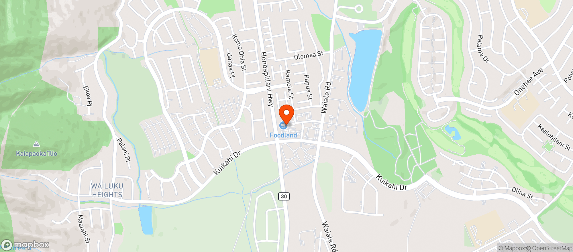 Map showing Foodland - Hi #45