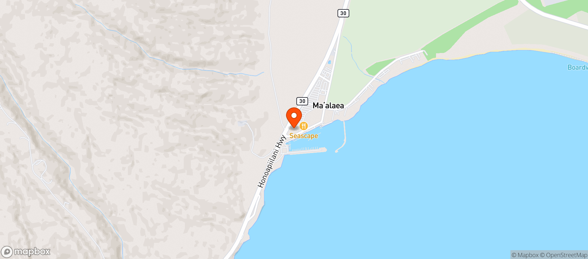 Map showing Point Break Pizza & Panini