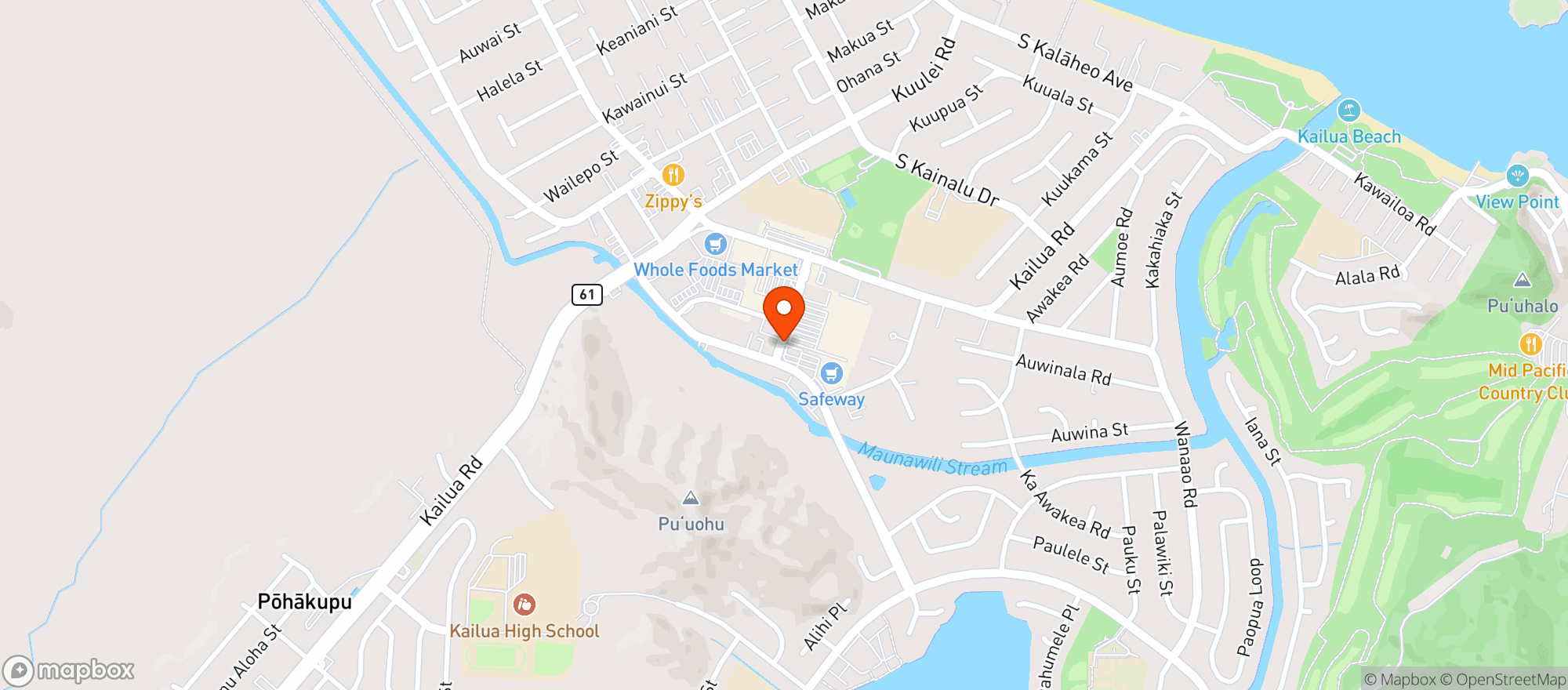 Map showing Target Store