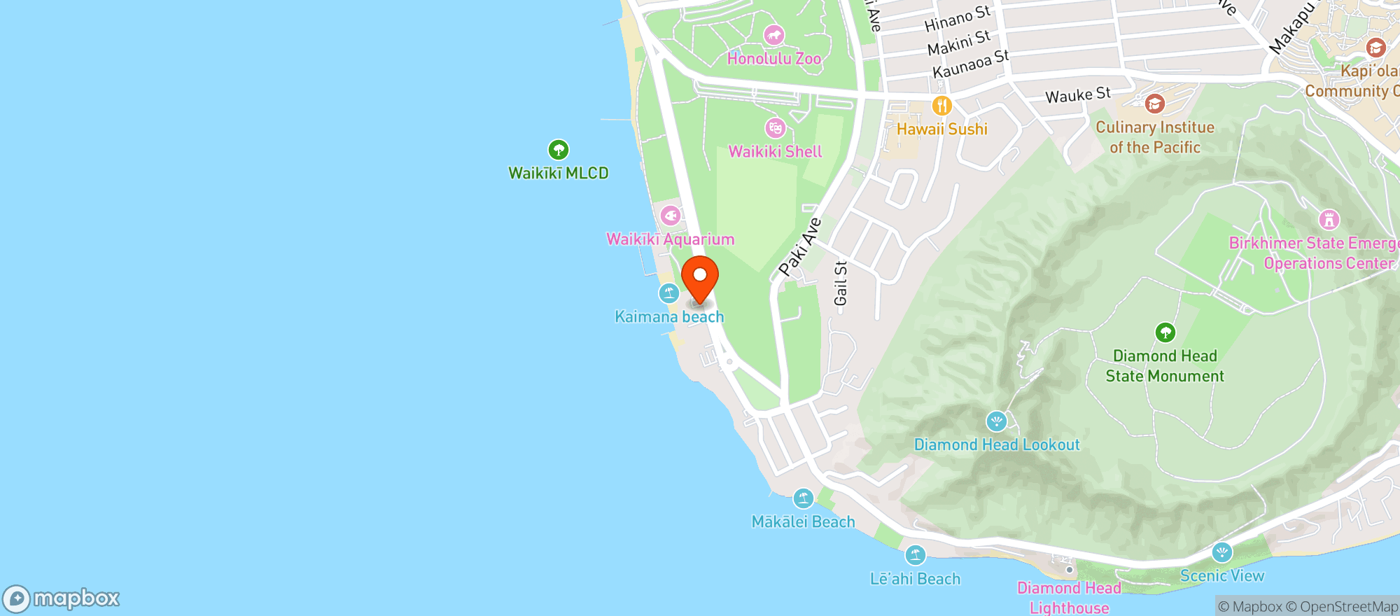 Map showing Arden Waikiki