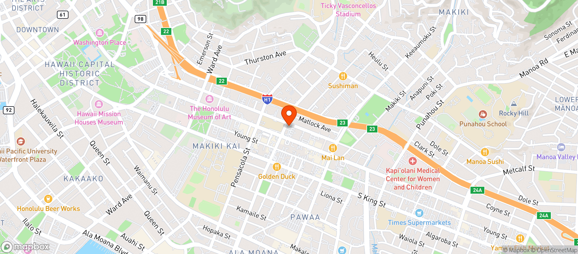 Map showing Youngs