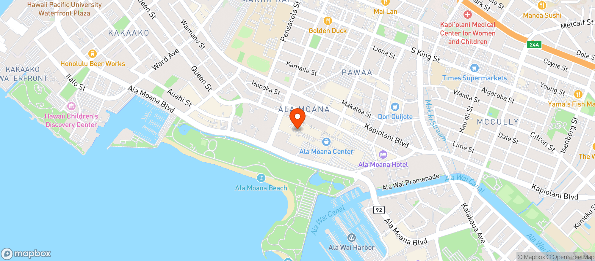 Map showing Mortons The Steakhouse #1163