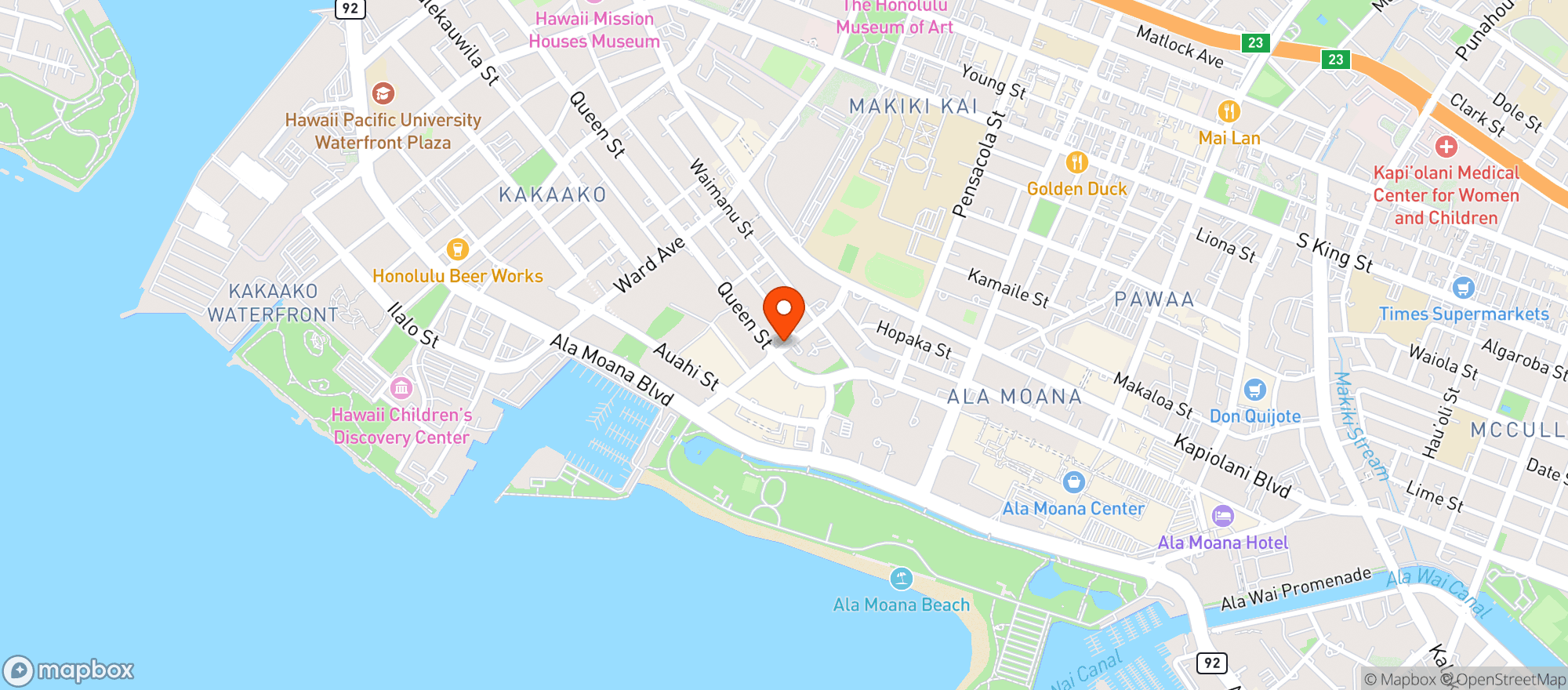Map showing Whole Foods Market