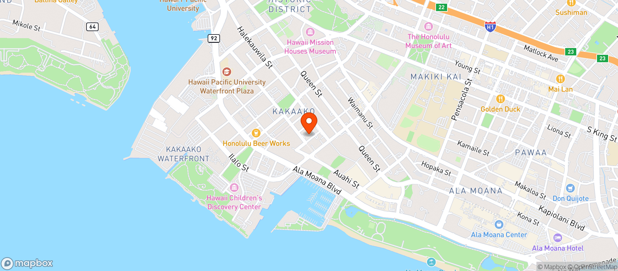 Map showing Southern Wine & Spirits #38108