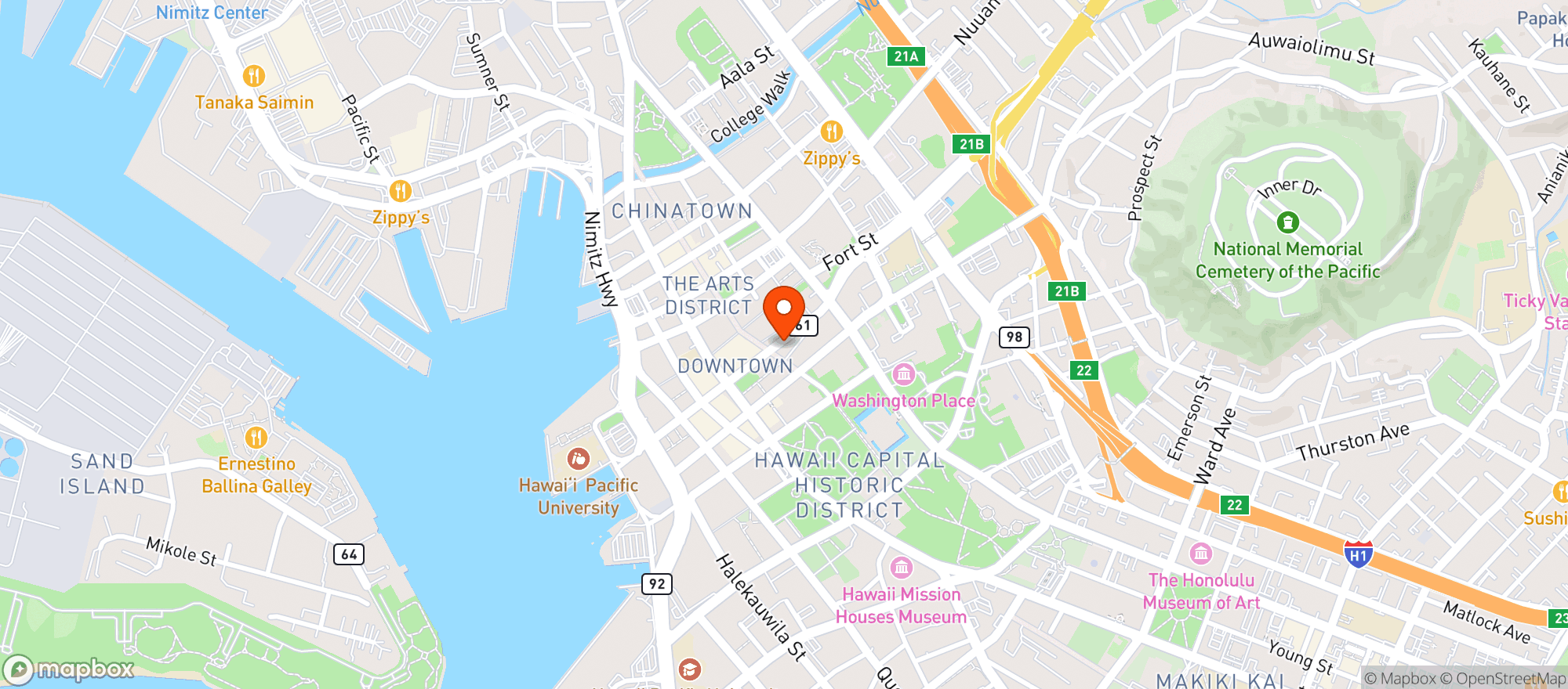 Map showing Ac Hotel