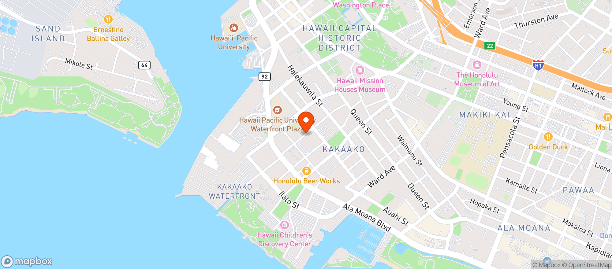 Map showing H Mart