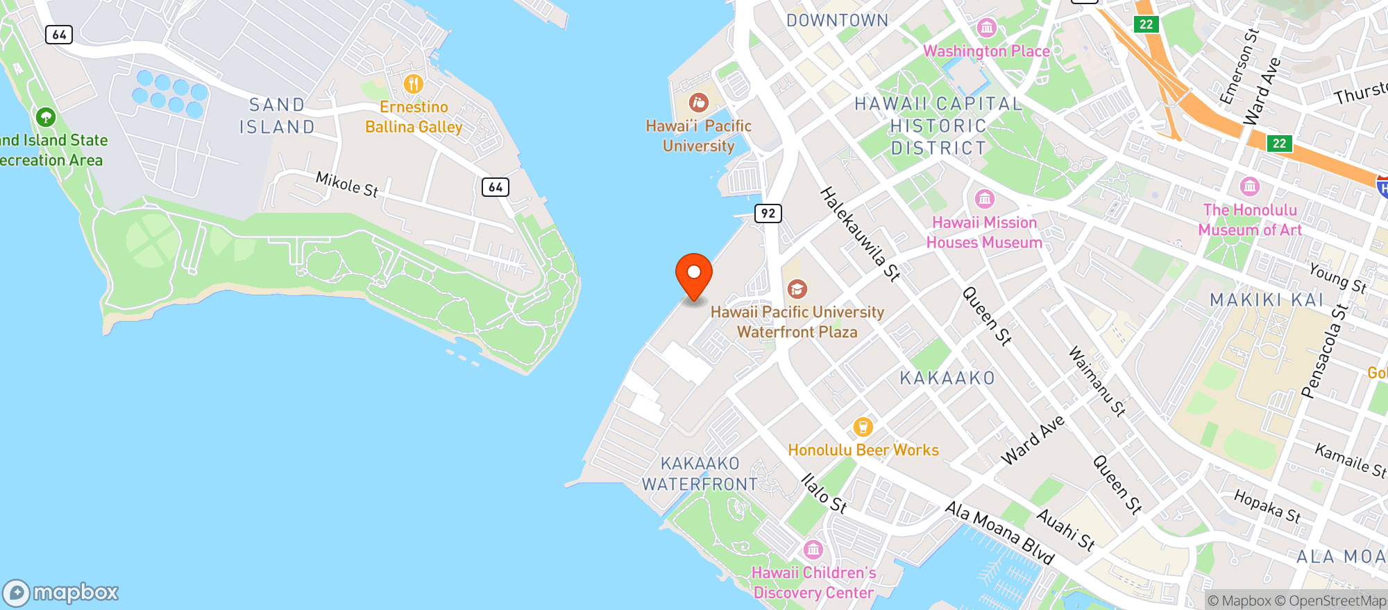 Map showing Norwegian Pride Of America