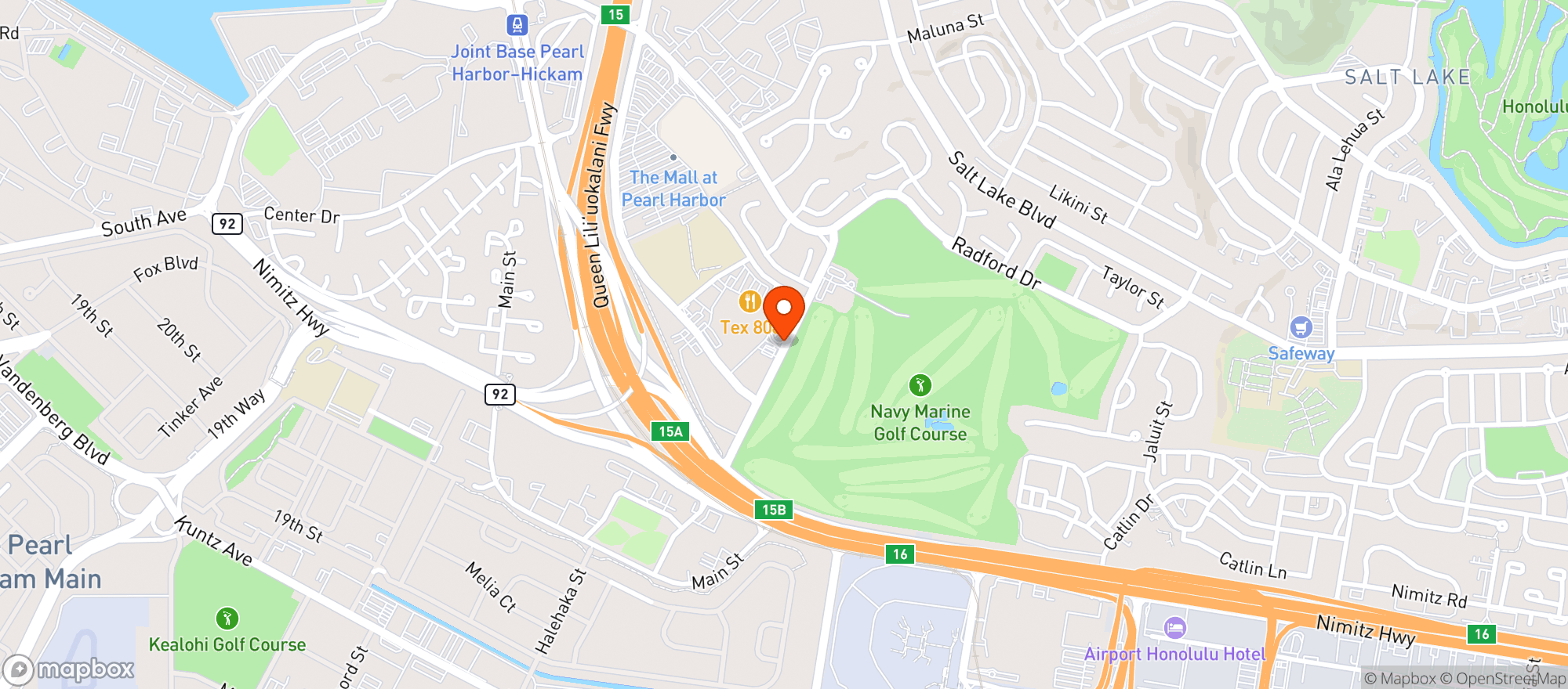 Map showing Mangiamo
