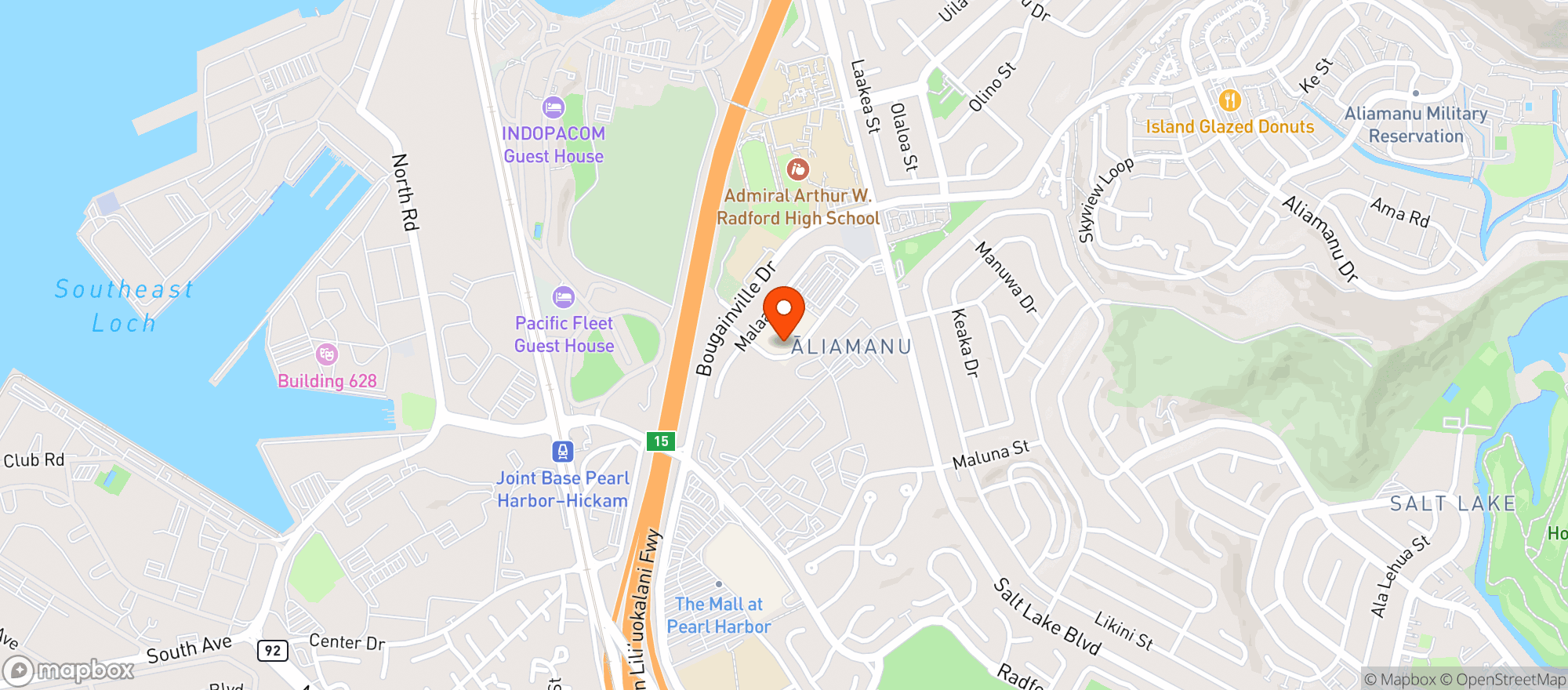 Map showing Target