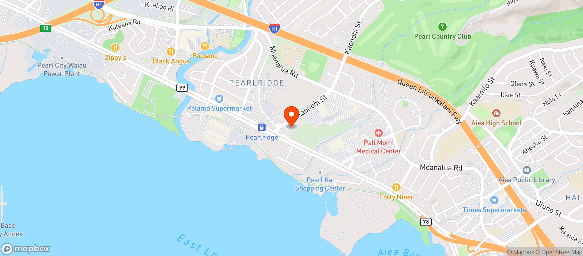 Map showing Tamuras Fine Wine & Liquors