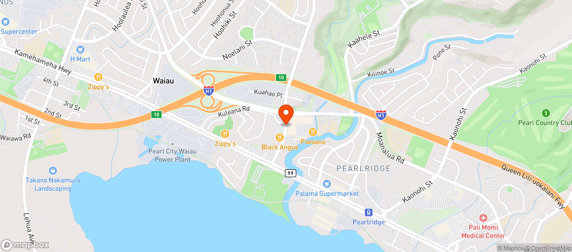 Map showing Safeway Store
