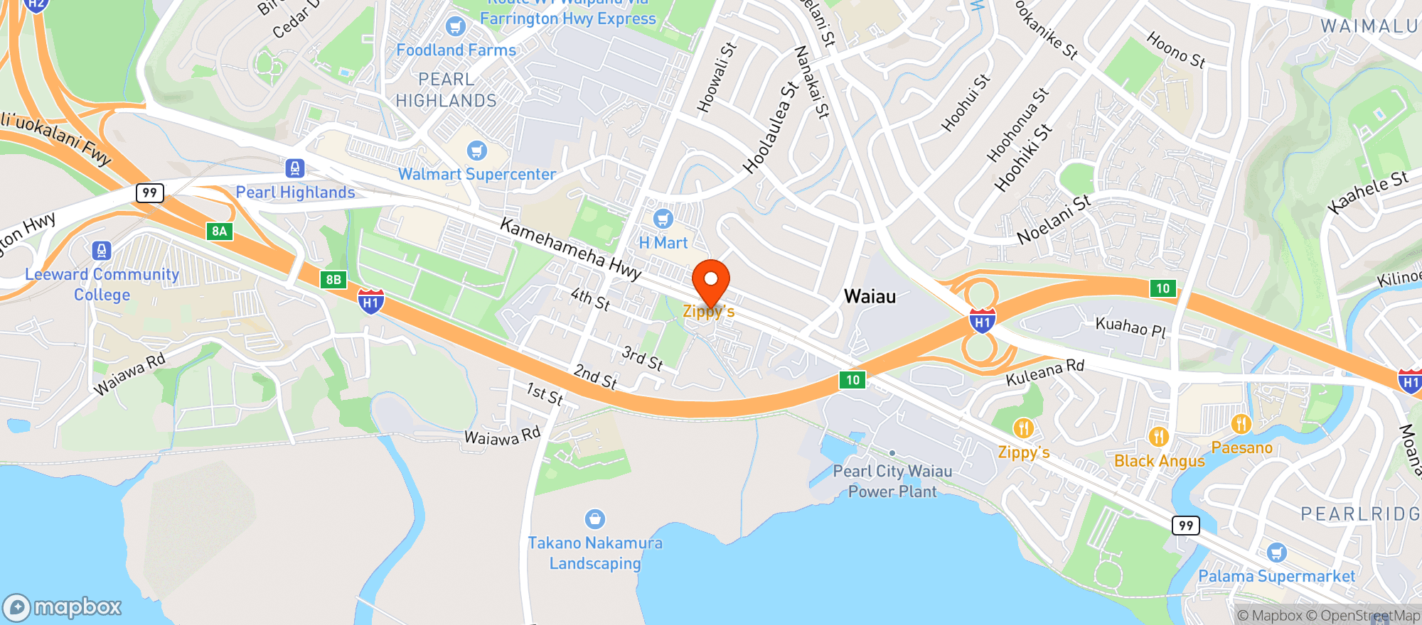 Map showing Acacia Lounge