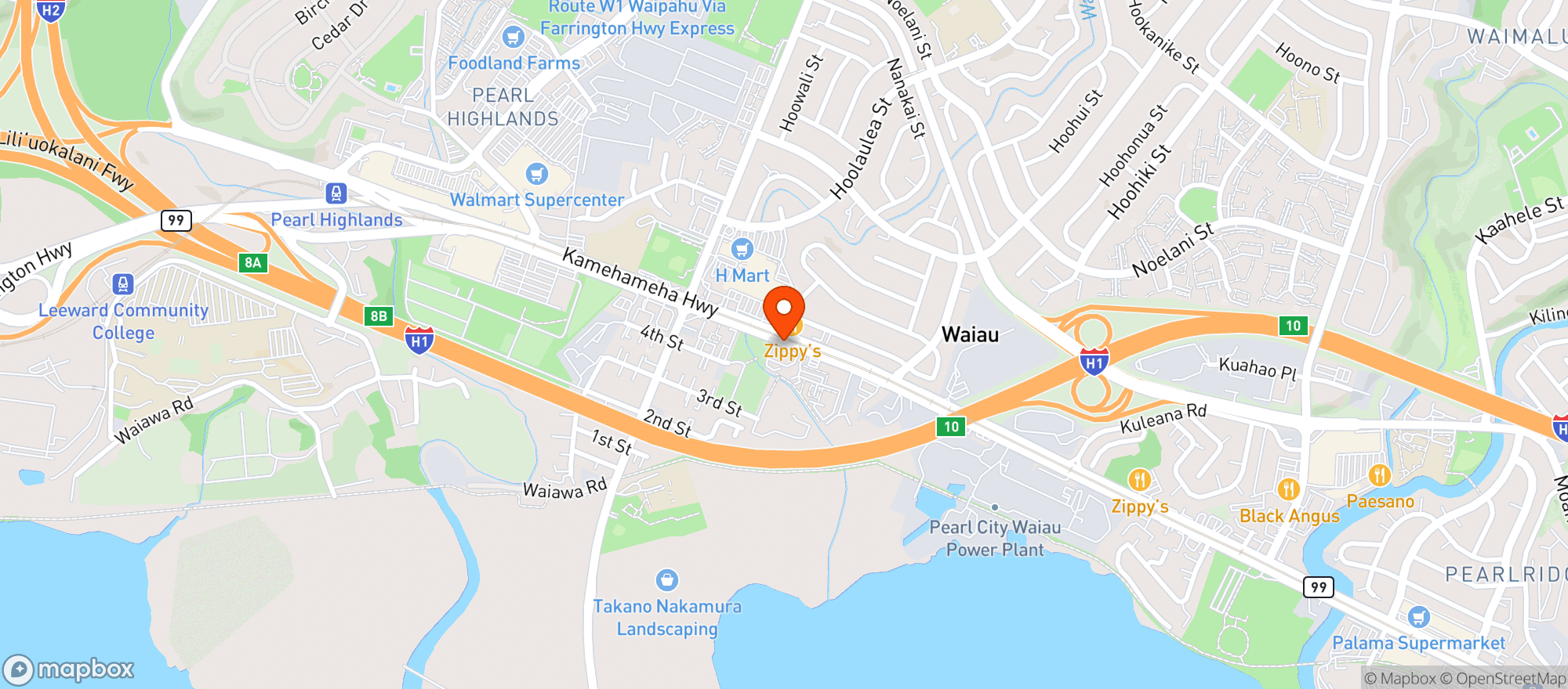 Map showing Hangry Mama Bar & Kitchen