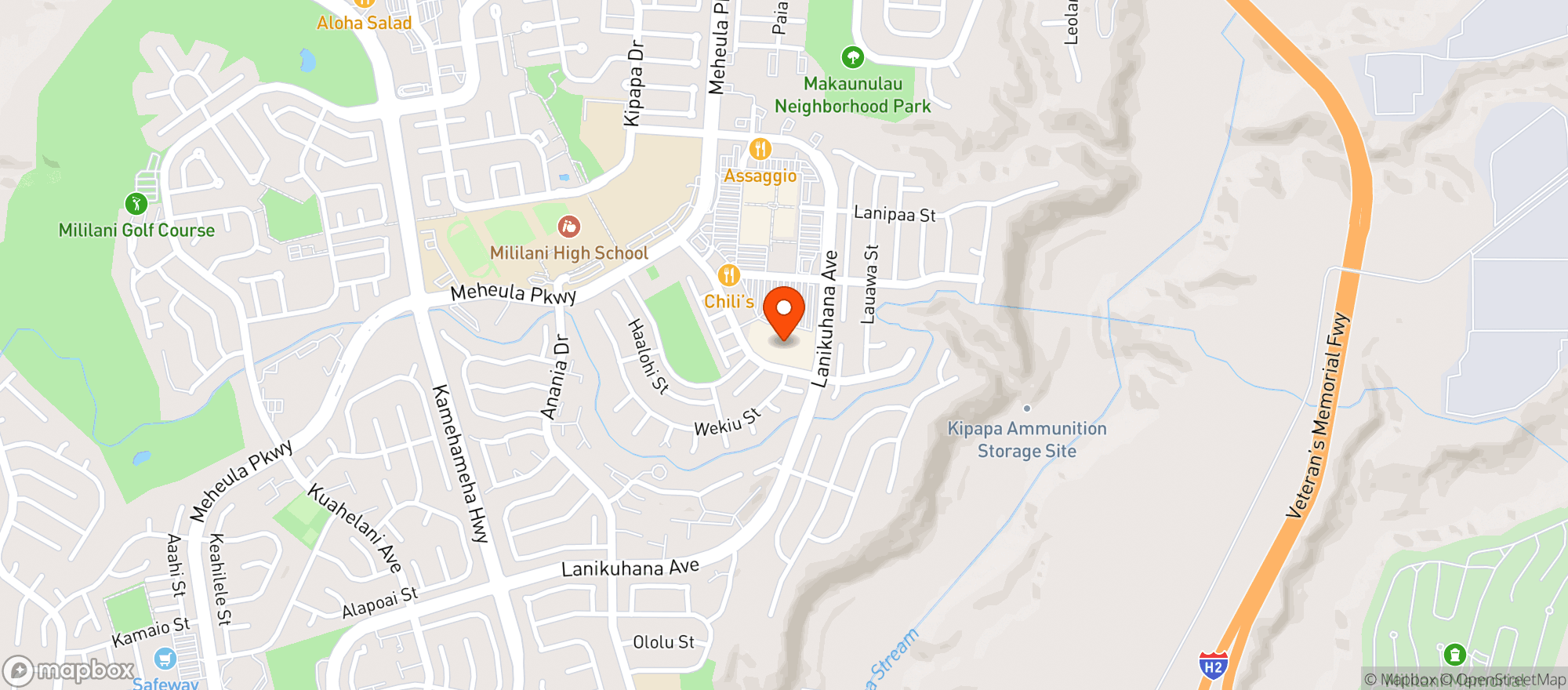 Map showing Walmart Store #2126