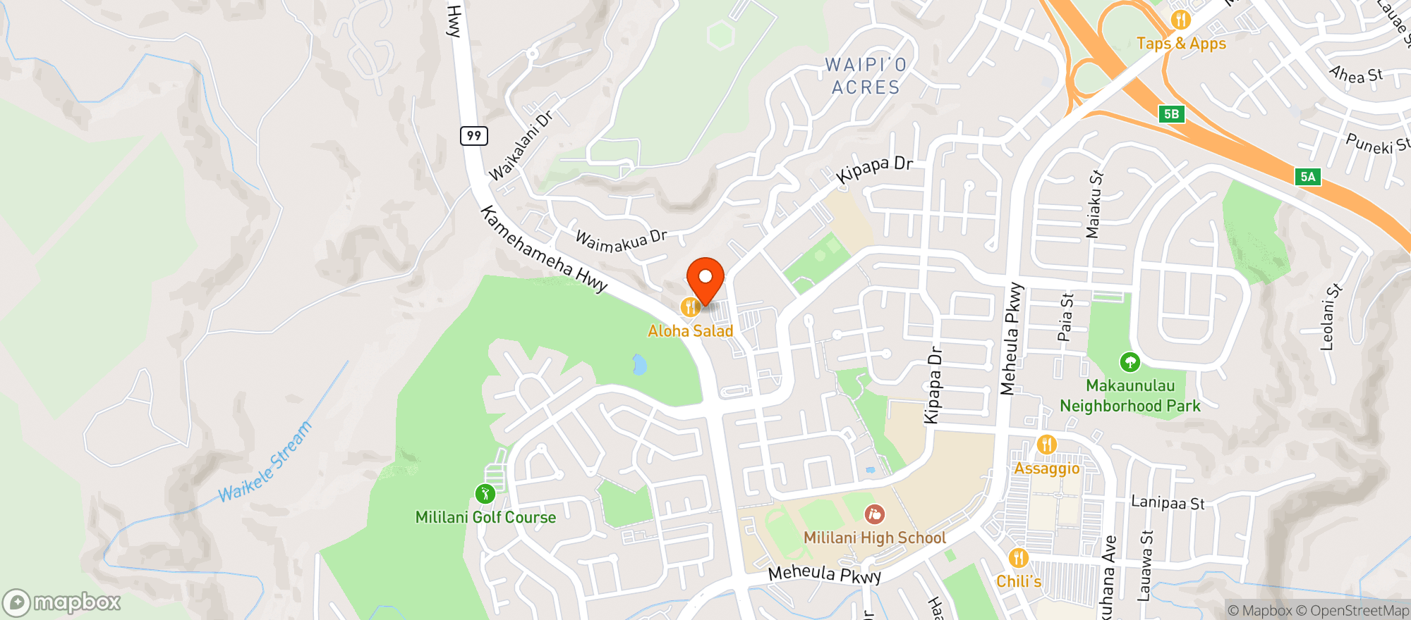 Map showing Foodland - Hi #19