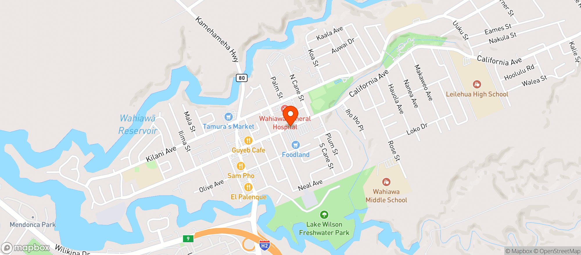 Map showing Taqueria El Ranchero