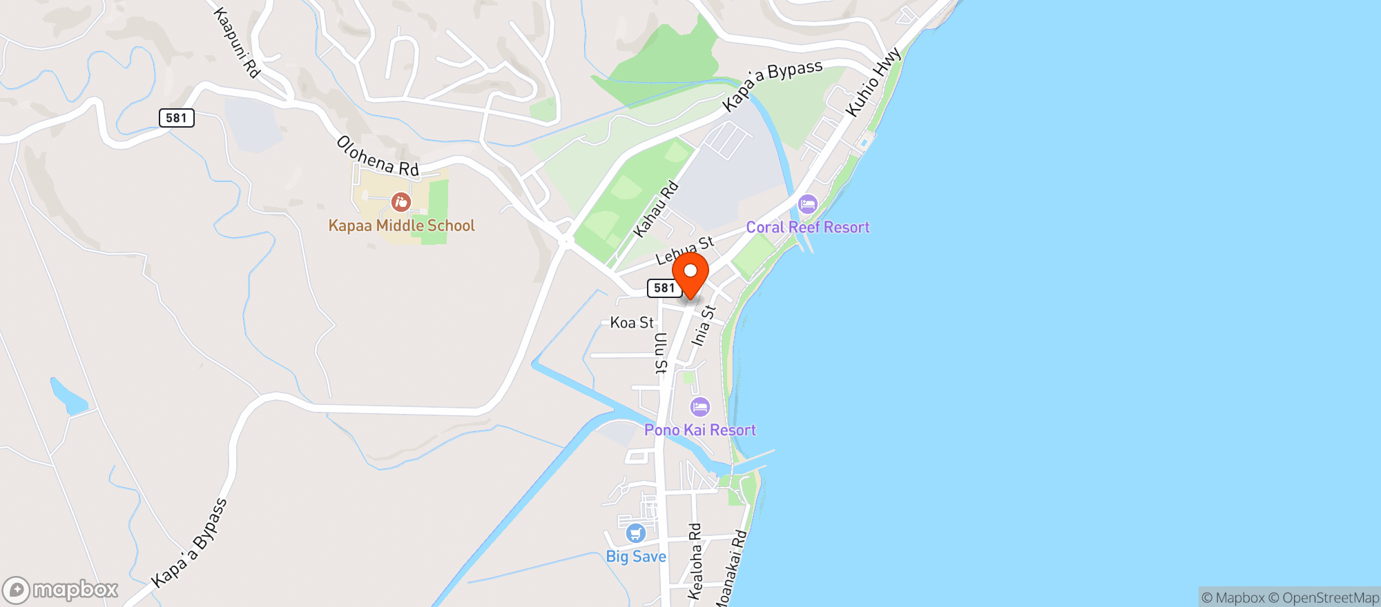 Map showing Paniolo Santa Maria Style Bbq