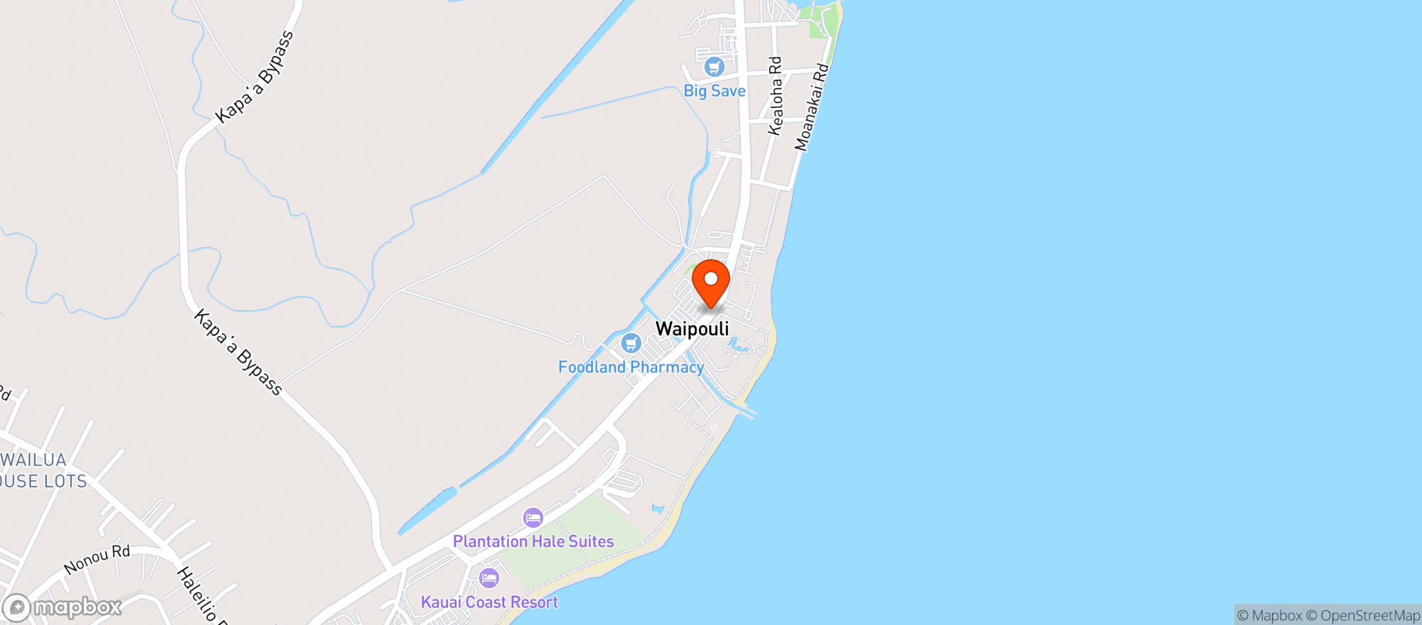 Map showing Safeway Store