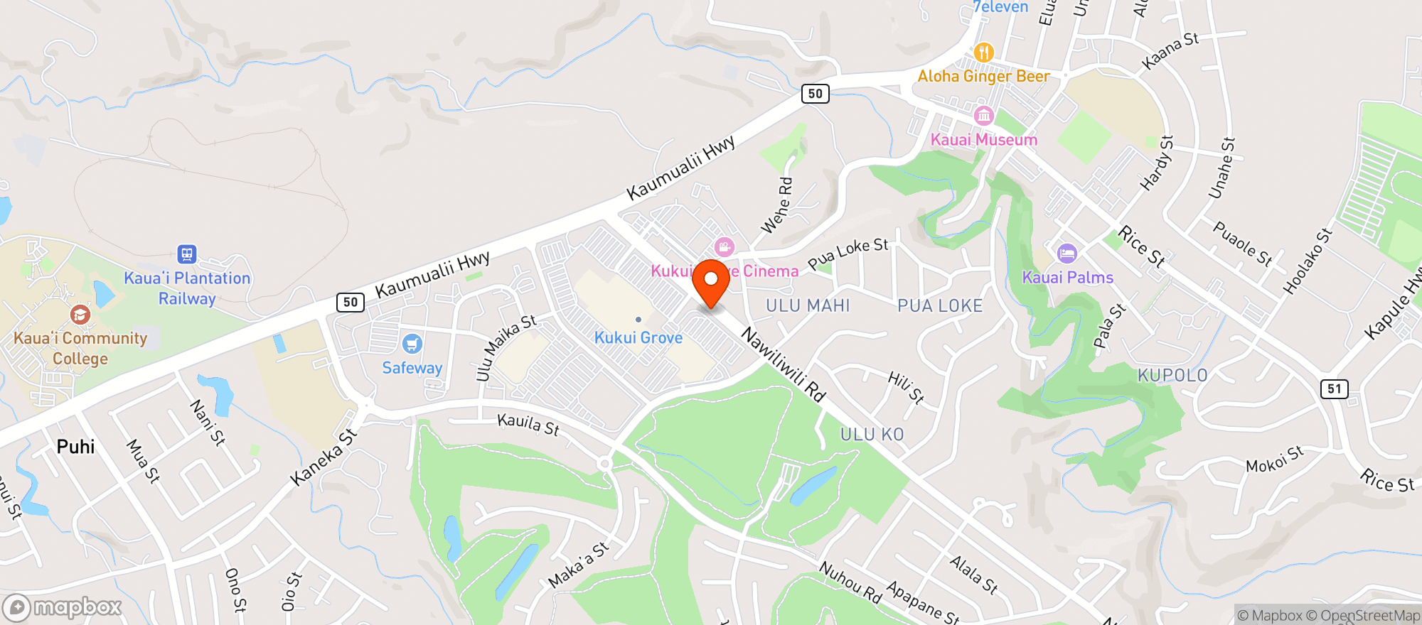 Map showing Target Store