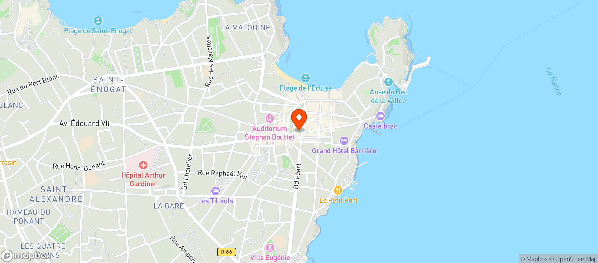 Map showing Maison Nicolas