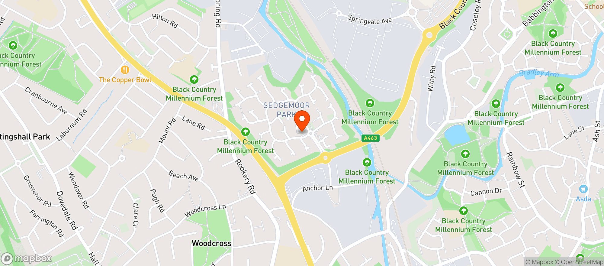 Map showing Elisabeth Arms