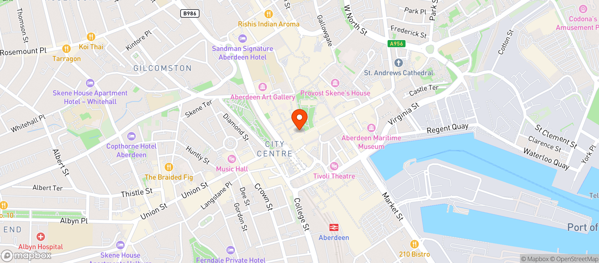Map showing Arcadia Bar & Games