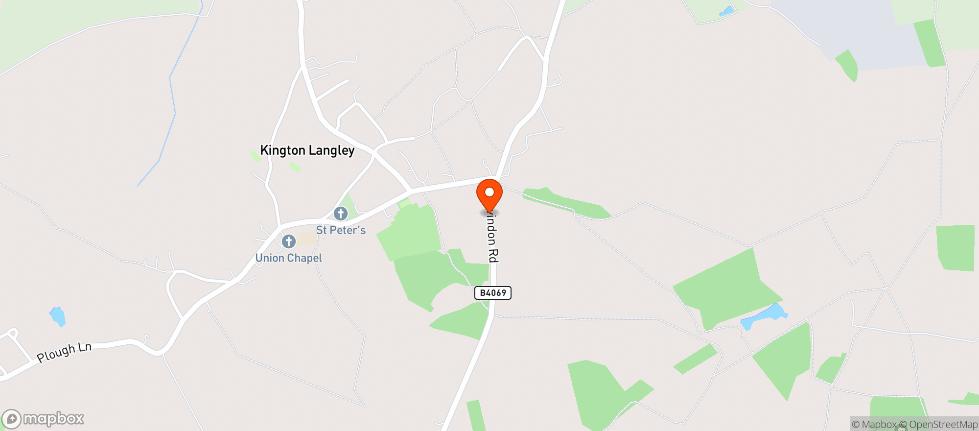Map showing Kin House