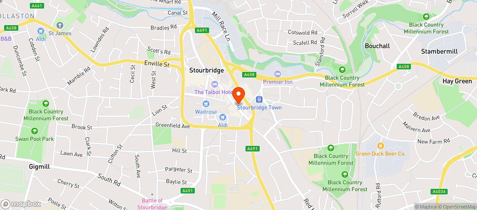 Map showing Claptrap the Venue