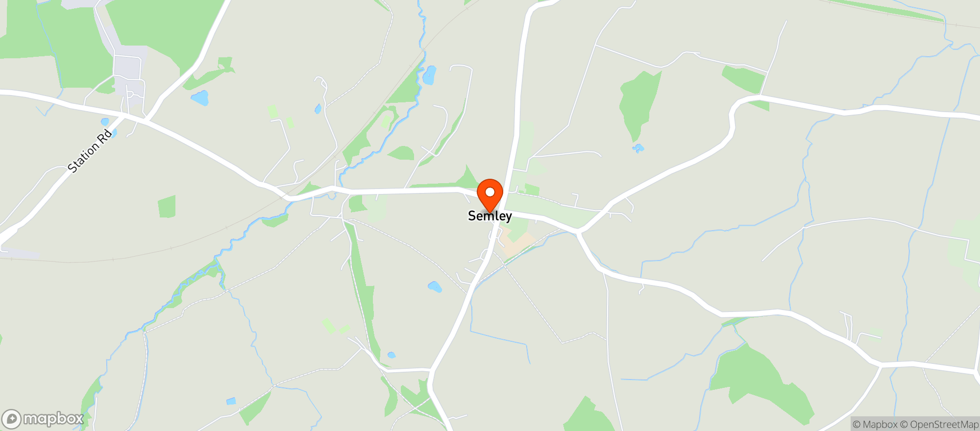 Map showing Semley Village Stores