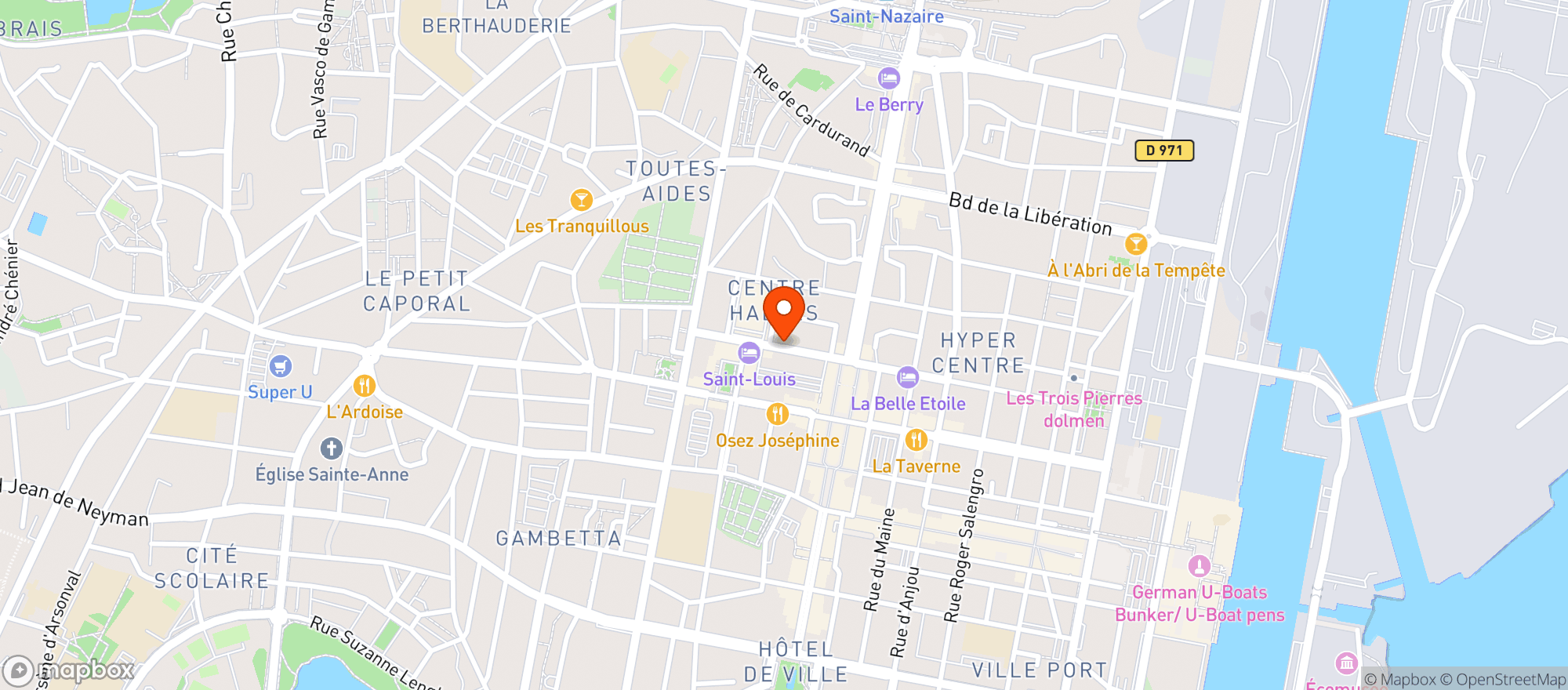 Map showing Maison Nicolas