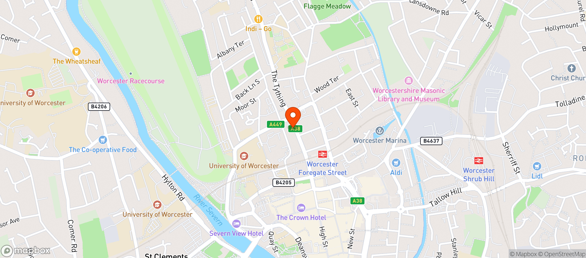 Map showing Tonic Craft Beer & Cocktail Bar
