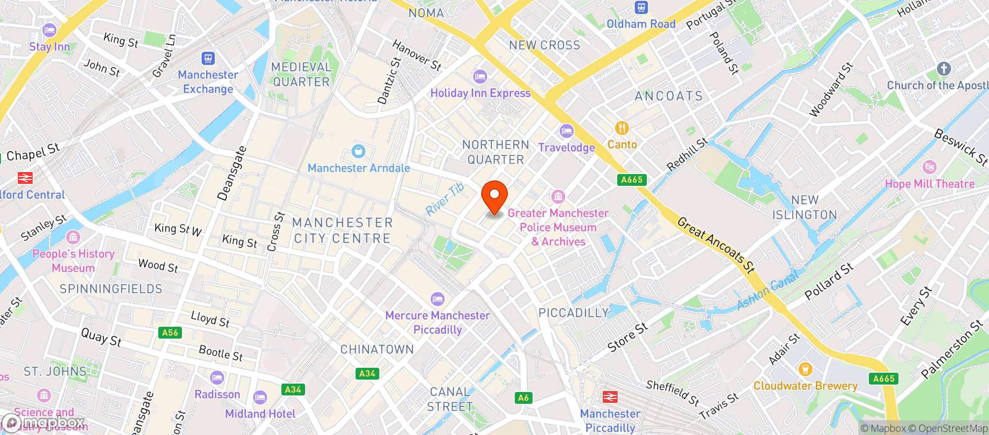 Map showing Chapter One Books