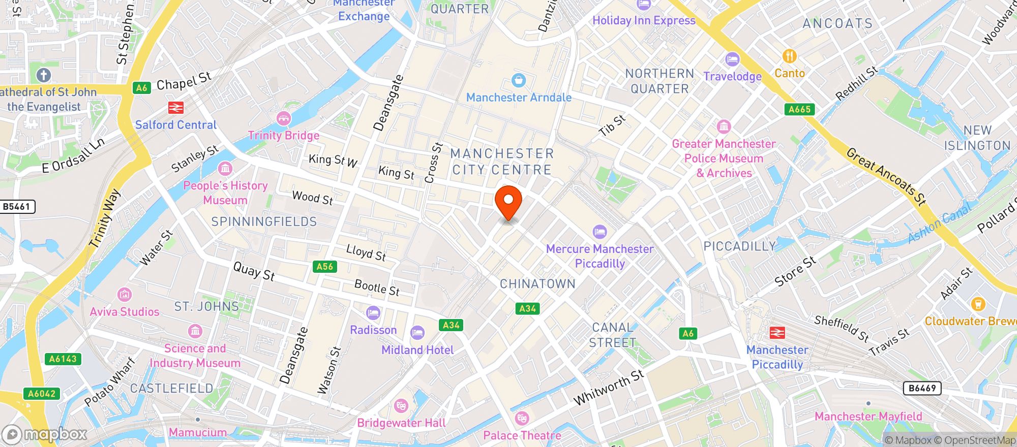 Map showing Blinker Bar