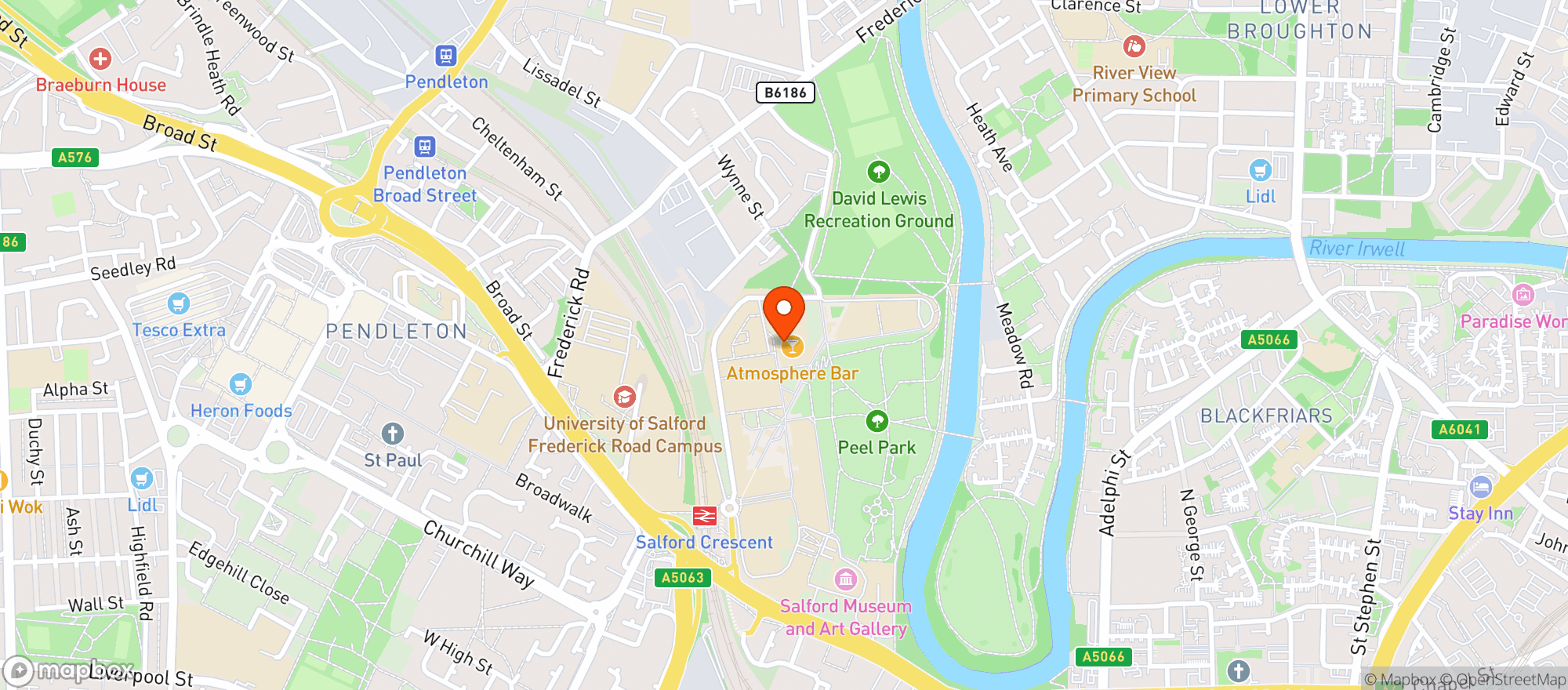 Map showing Atmosphere