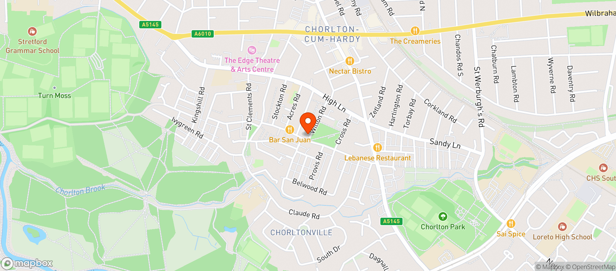 Map showing The Laundrette