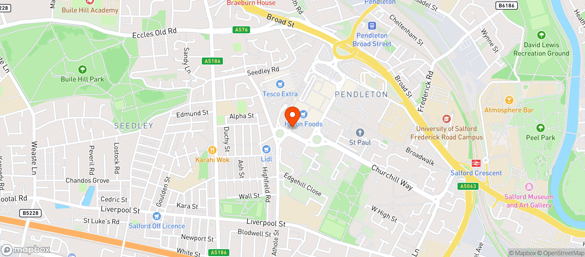 Map showing Nell's Media City