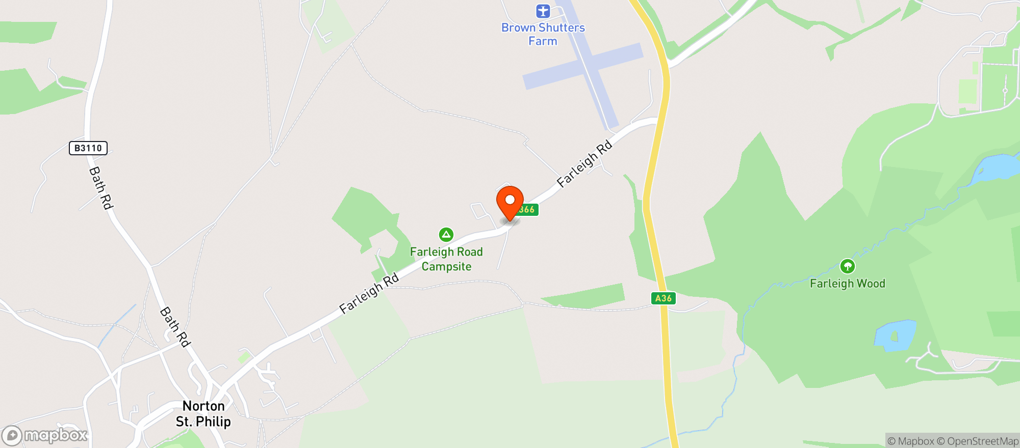 Map showing Flourish at Farleigh