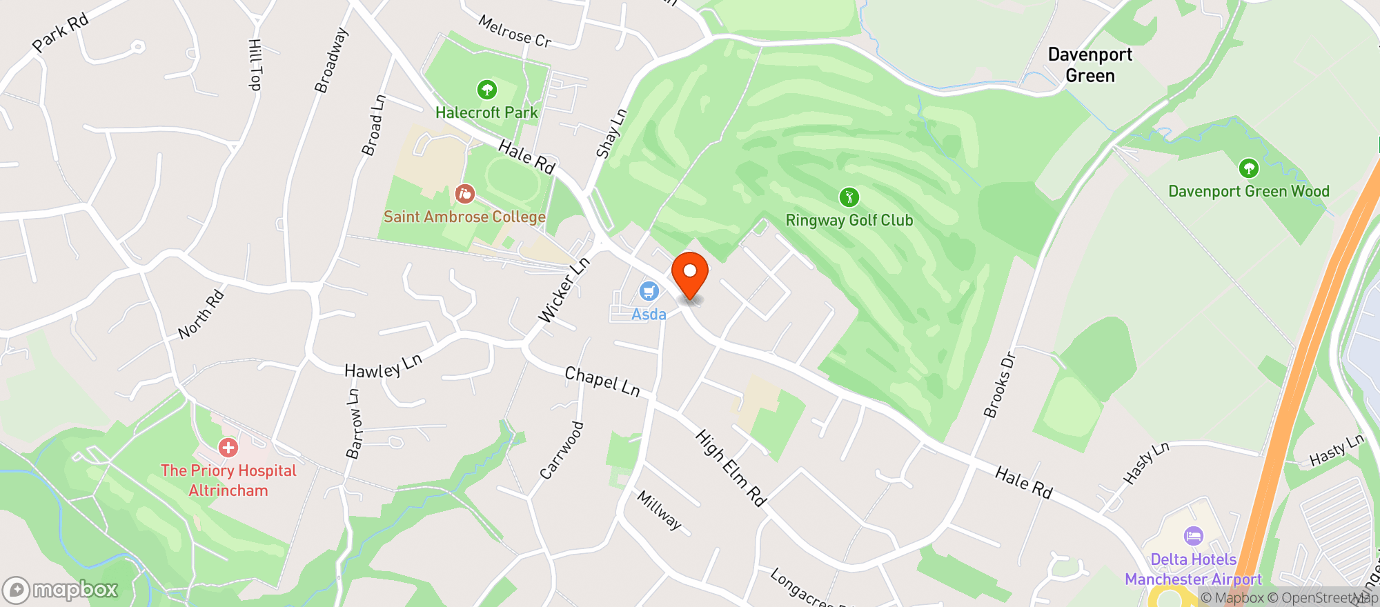 Map showing Majestic Hale