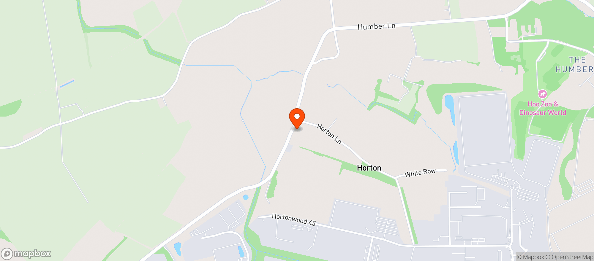 Map showing The Queens At Horton