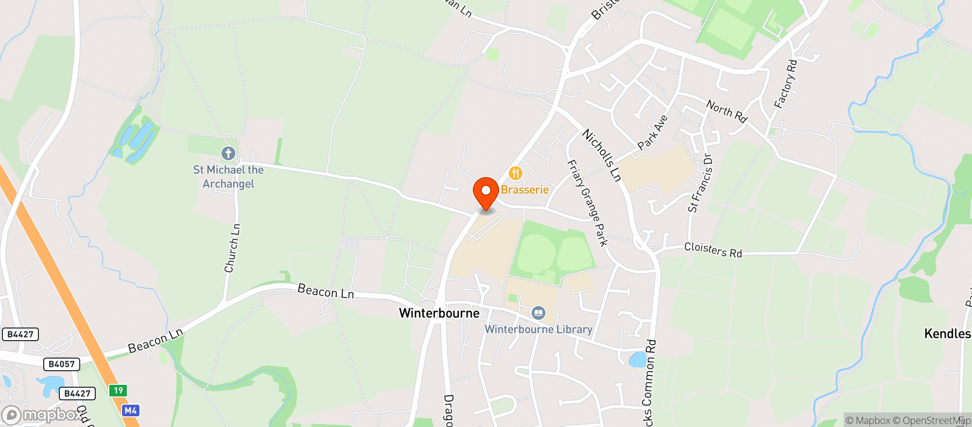 Map showing The Bradley Pantry