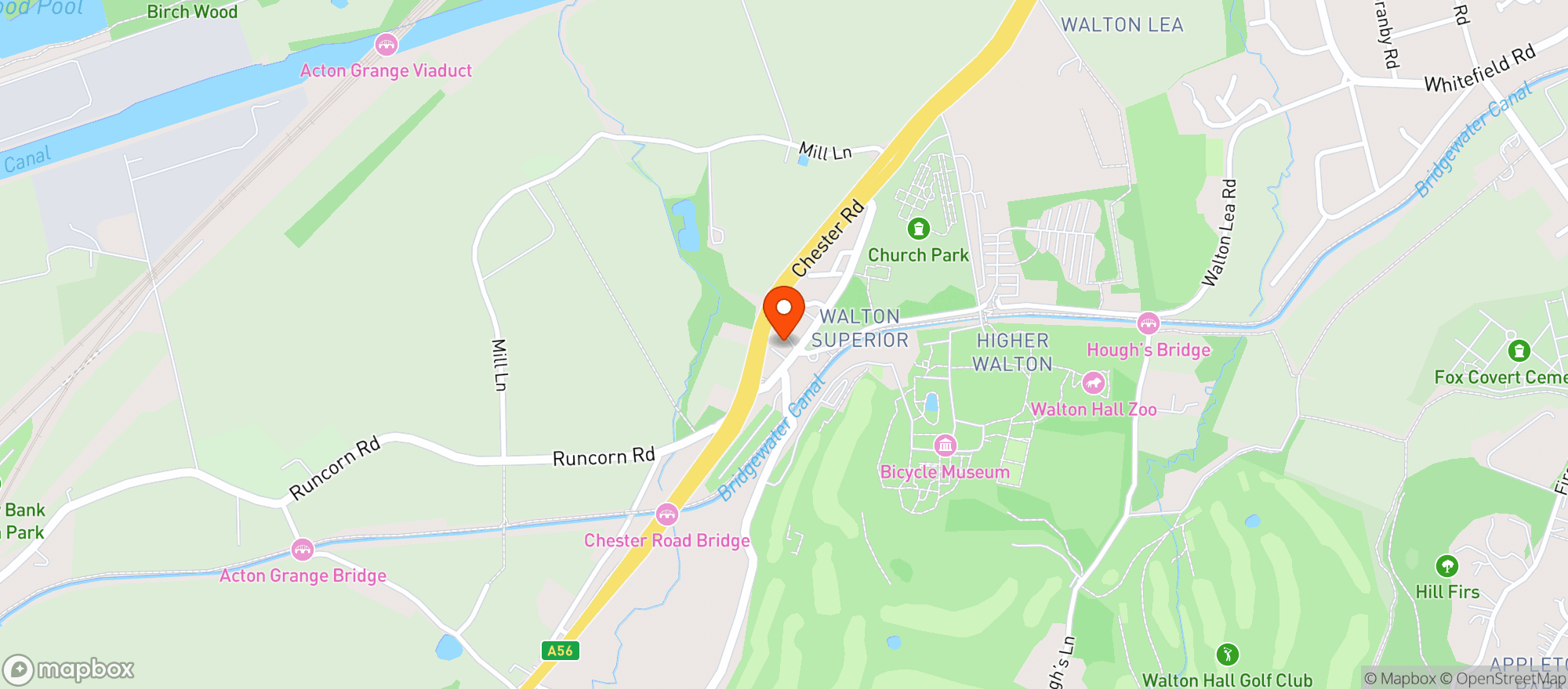 Map showing Vinatge Inns