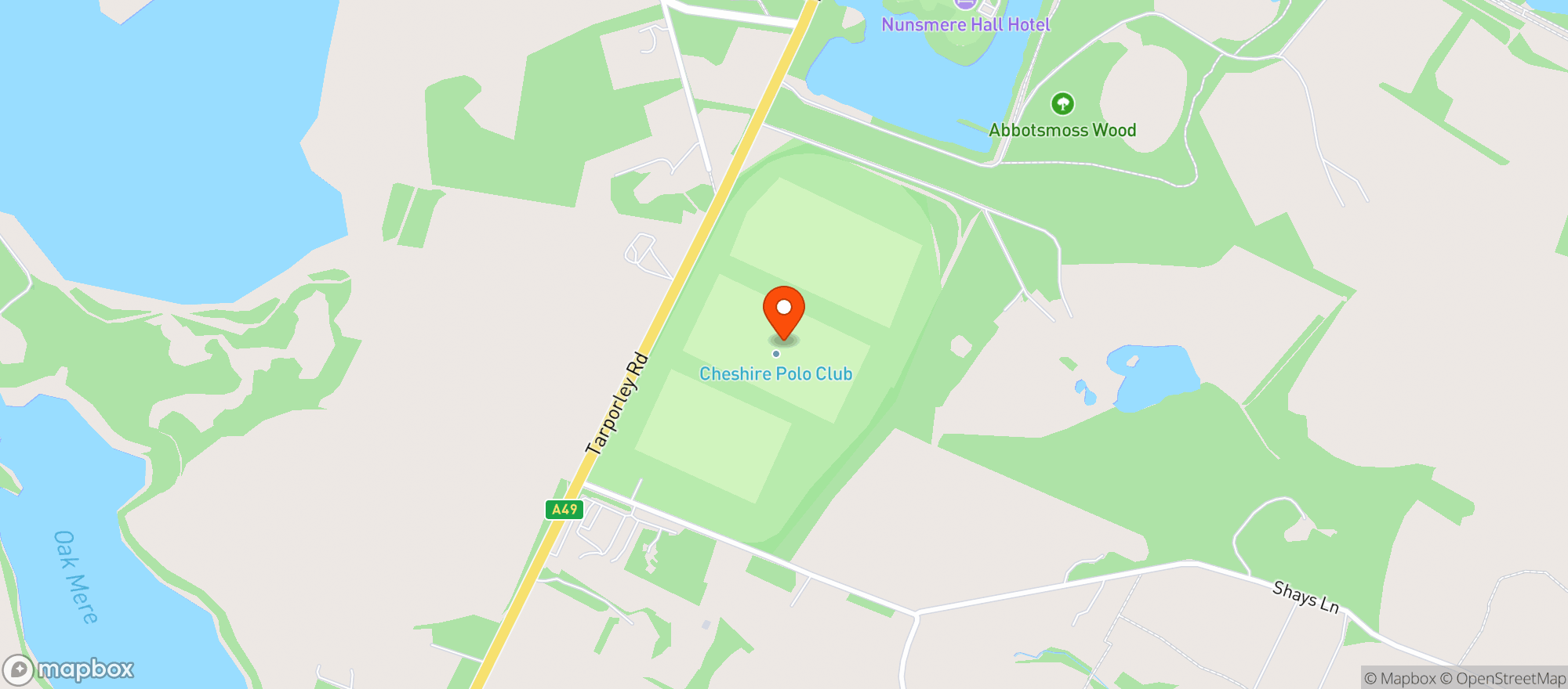 Map showing Hollies Farm Shop (Little Budworth)