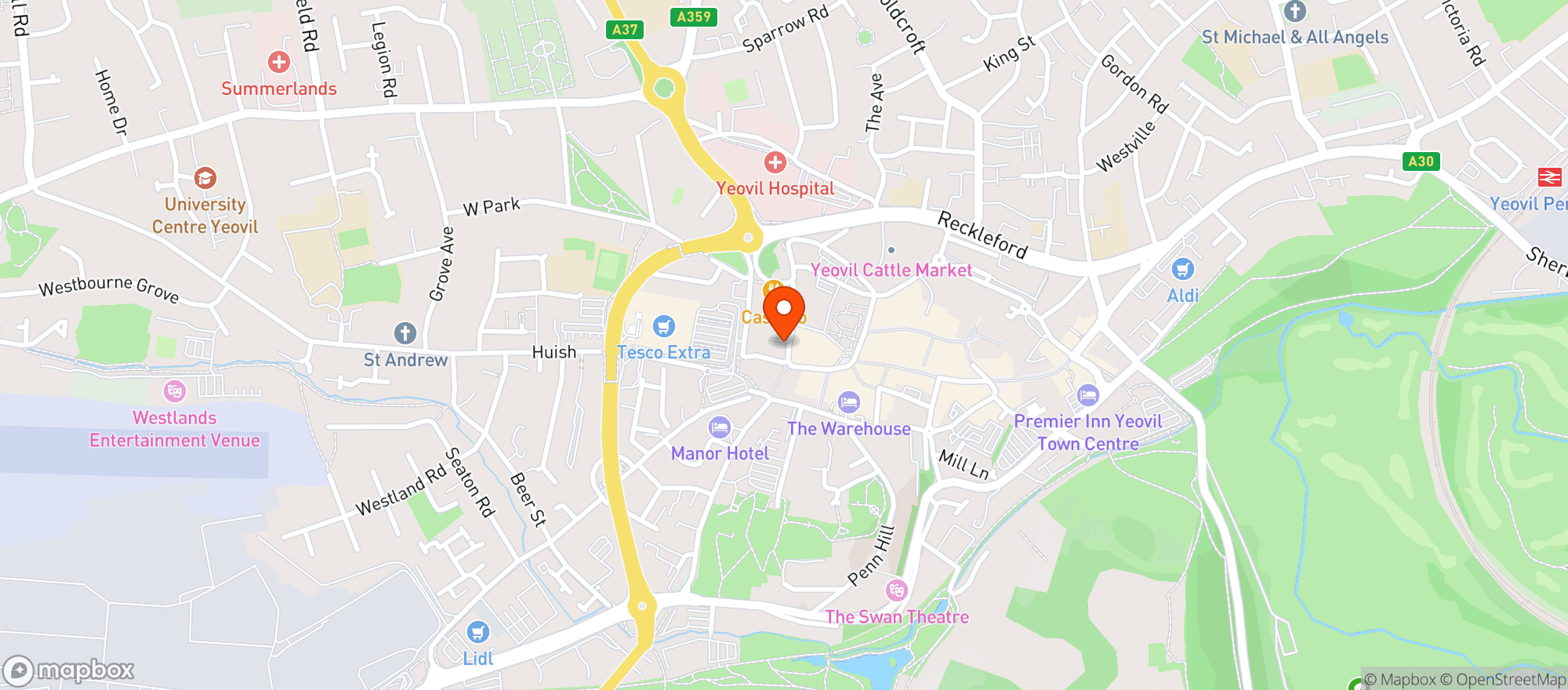 Map showing Ceres Natural Foods Ltd