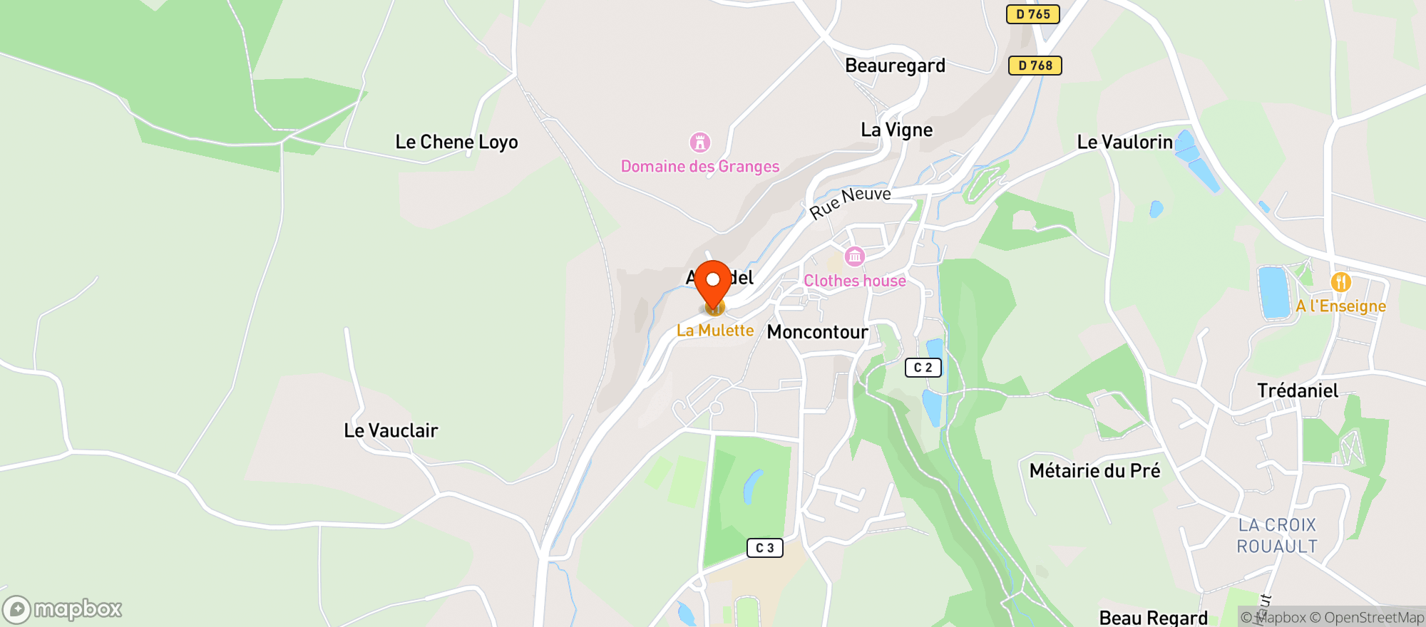 Map showing Le Cellier De Ludo