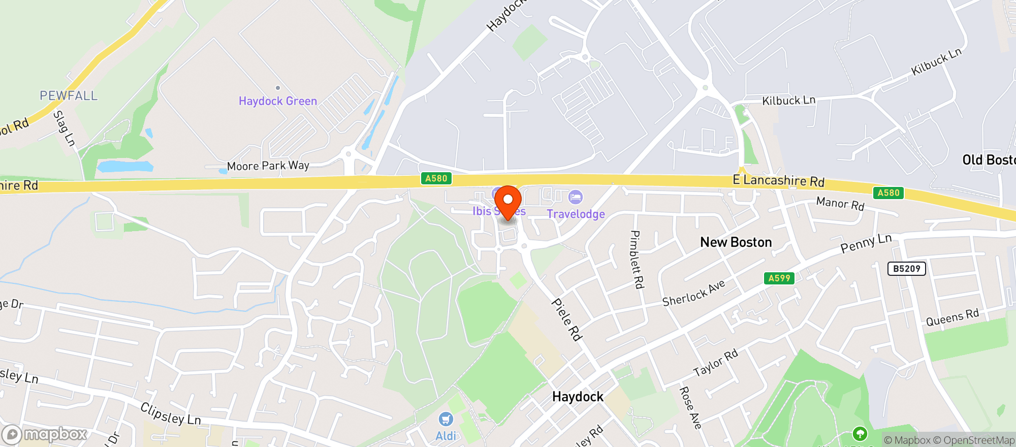 Map showing Lymewood Farm