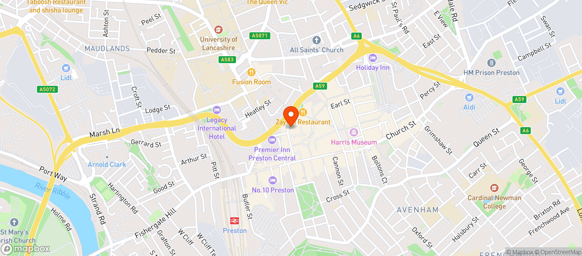 Map showing Plug and Taps